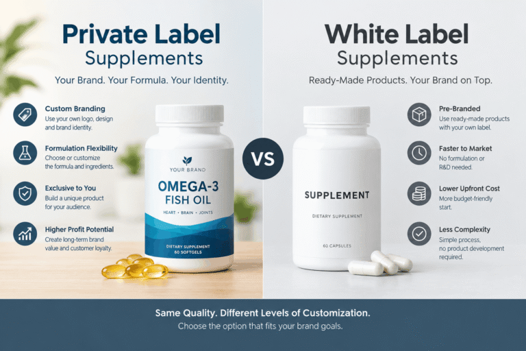 Private Label vs White Label Supplements